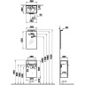 Набор VITRA MIA 40 см с дверцей (раковина, шкаф под раковину, зеркало), цвет белый глянцевый 75022